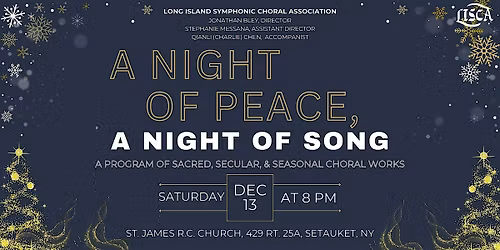 LISCA presents "A Night of Peace, A Night of Song"
