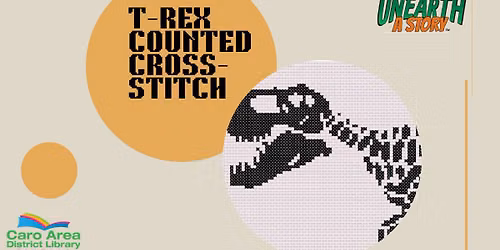 T-Rex Counted Cross-Stitch