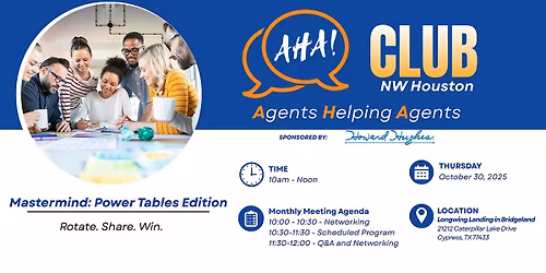 OCTOBER AHA CLUB NW HOUSTON