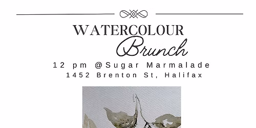 Watercolour Brunch - watercolour paint workshop,  October 31
