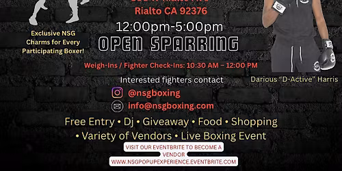 NSG Popup Experience-Black Sunday Edition (Live Sparring)