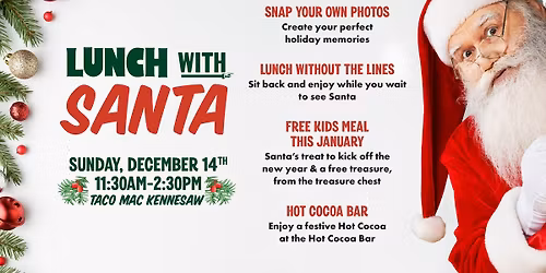 Lunch with Santa at Taco Mac Kennesaw