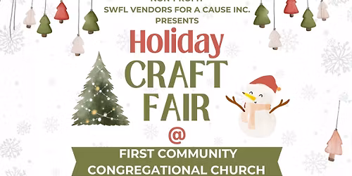 2025 Holiday Craft Fair @ First Community Congregational Church