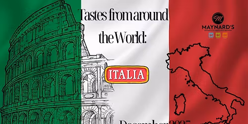 Tastes from around the World: Italy Cooking Class