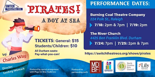 Pirates! A Boy At Sea (Durham)