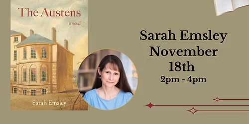 Book Signing with Sarah Emsley