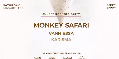 Sunset Rooftop Day Party w\/ MONKEY SAFARI at Hotel Via