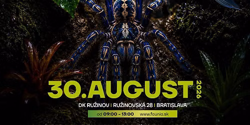 FAUNIA BRATISLAVA 30.8.2026