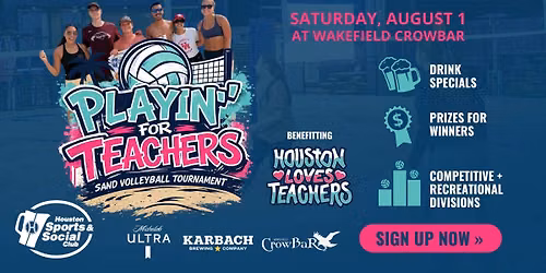 Playin' For Teachers Sand Volleyball Tournament