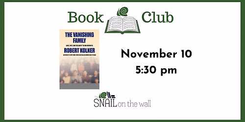 Snail Book Club \u2014 November 10