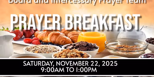 First Annual Prayer Breakfast 