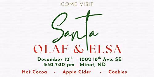 Holiday with with Santa, Olaf, and Elsa!