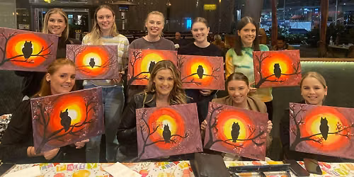 Meet new Friends on Paint and sip and Make friends fun session