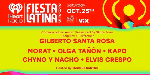 iHeartRadio Fiesta Latina with Gilberto Santa Rosa