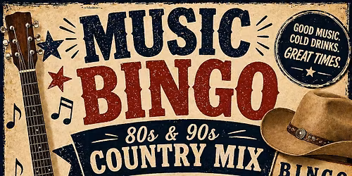 \ud83c\udfb6\ud83e\udd20 Music Bingo: 80s & 90s Country Mix \ud83e\udd20\ud83c\udfb6