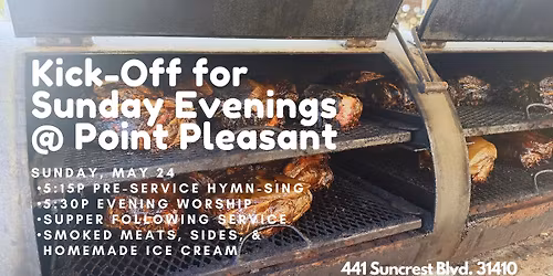 Summer Kick-Off for Sunday Evenings @ Point Pleasant with Annual BBQ Supper