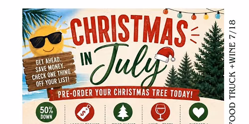 Cowboy Christmas in July co-hosted by Dunning Estates Winery