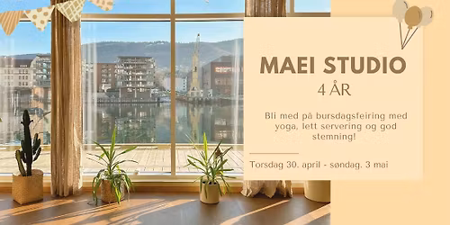 MAEI studio 4 \u00e5r - Bli med p\u00e5 bursdagsfeiring! 