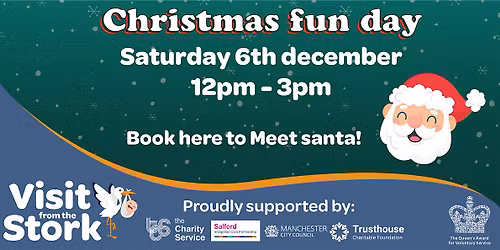 Meet Santa at the Visit from the Stork Christmas Fun Day