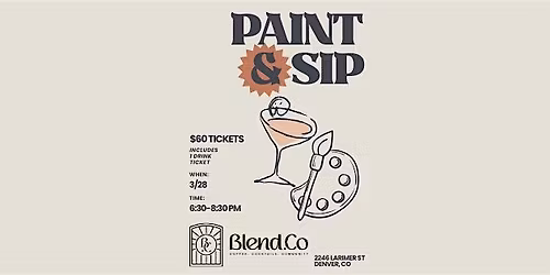 Sip & Paint at Blend.Co