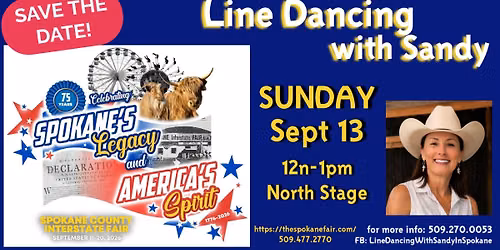 Line Dancing at the Spokane County Interstate Fair!