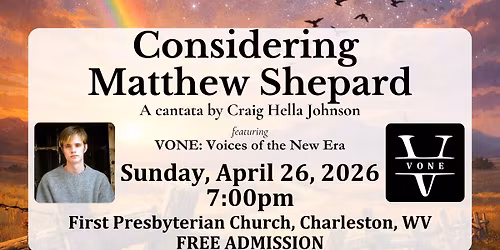 CONSIDERING MATTHEW SHEPARD \u2014 Charleston