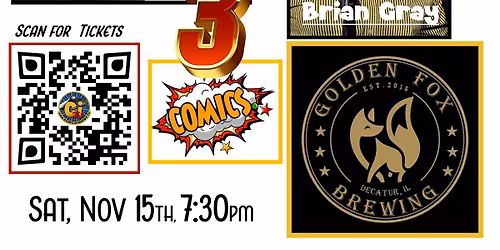 Comic Invasion Live at Golden Fox Brewing
