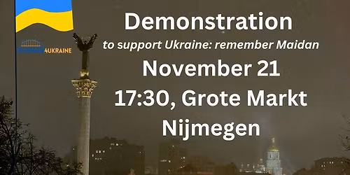 Demonstration to support Ukraine in Nijmegen\/\u0414\u0435\u043c\u043e\u043d\u0441\u0442\u0440\u0430\u0446\u0456\u044f \u043d\u0430 \u043f\u0456\u0434\u0442\u0440\u0438\u043c\u043a\u0443 \u0423\u043a\u0440\u0430\u0457\u043d\u0438 \u0432 \u041d\u0430\u0439\u043c\u0435\u0433\u0435\u043d\u0456