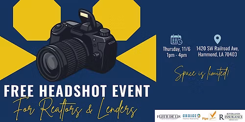 Free Professional Headshot Event for Realtors & Lenders