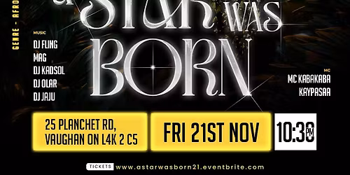A STAR WAS BORN