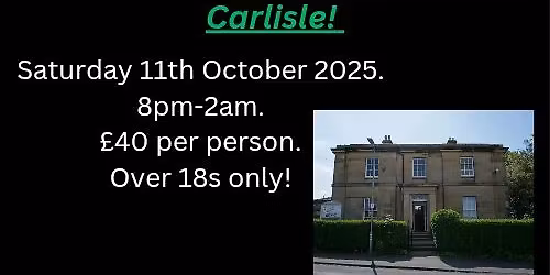 Pay to attend ghost hunt @ Currock community centre!