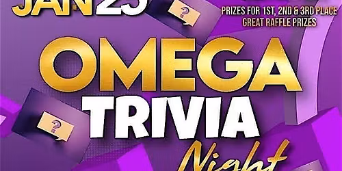 12th ANNUAL OMEGA TRIVIA NIGHT - NOVEMBER 15, 2025
