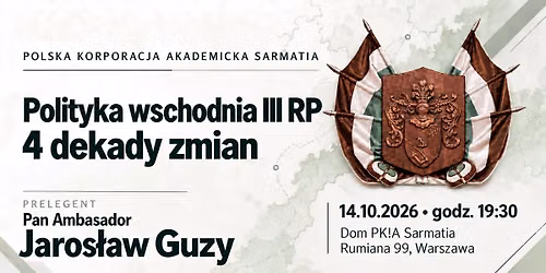 Polityka wschodnia IIIRP - 4 dekady zmian.