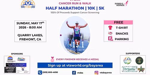 Cancer Run & Walk - Half Marathon | 10k | 5k 