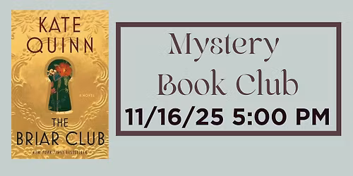 Mystery Book Club: The Briar Club