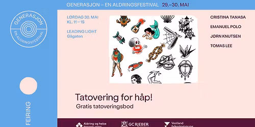 Tatovering for h\u00e5p! Gratis tatoveringsbod