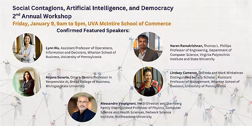 Social Contagions, Artificial Intelligence, and Democracy Workshop