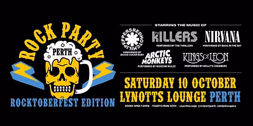 ROCK PARTY PERTH | ROCKTOBERFEST EDITION | Lynott's Lounge, Perth WA