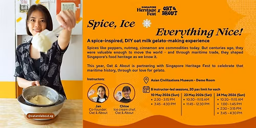 Spice, Ice & Everything Nice: Singapore HeritageFest Gelato Making Workshop