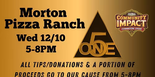 Pizza Ranch Community Impact Fundraiser