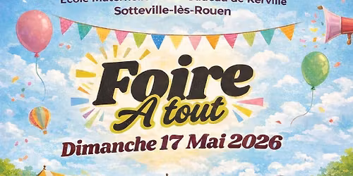 foire a tout a l'\u00e9cole maternelle de Gadeau de Kerville 