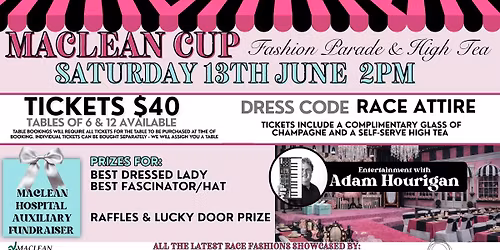 MACLEAN CUP FASHION PARADE & HIGH TEA