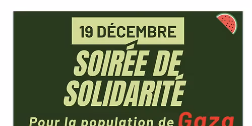 Soir\u00e9e de soutien au peuple palestinien 