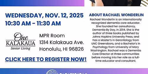 Dementia by Day: Family Caregiver Workshop