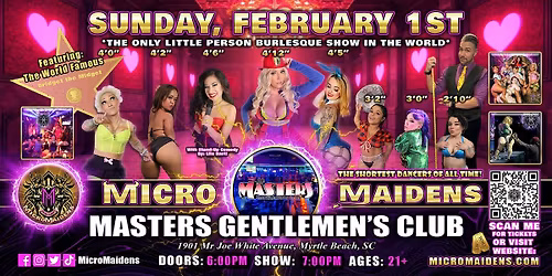 Myrtle Beach, SC  - Micro Maidens: The Show - Dwarf Dancers @Masters G Club