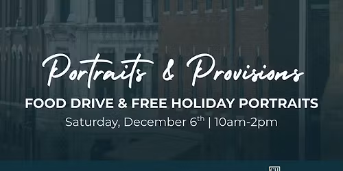 Free Holiday Pictures Food Drive | Portraits & Provisions