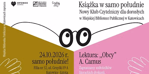 Klub Czytelniczy. Ksi\u0105\u017cka w samo po\u0142udnie 