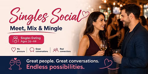Singles Social \u2014 Meet, Mix & Mingle Singles Dating Ages 26\u201344