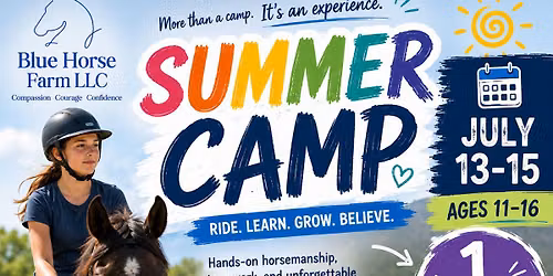 Horse Summer Camp 10 and up