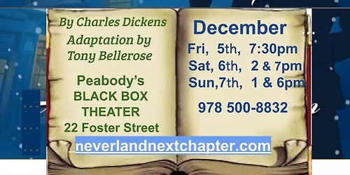 'A Christmas Carol' by NeverlandNEXT Chapter presented December 4 - 7, 2025